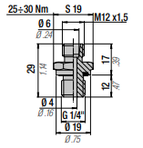 36R2402 G 1/4-EO-24° PORT ADAPTER