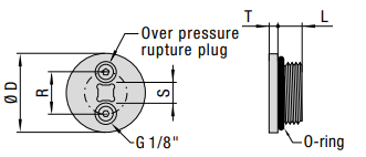 39TM011A 2 1/2-12 PORT PLUG 1/2 SQUARE SOCKET