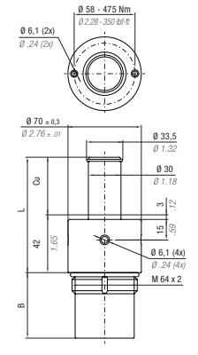 CB2500-038A 2500 DAN  X 1.5 X 2 1/2-12 = MORD 2.5 X 1.5