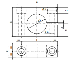 FSD38 CLAMP MOUNTS 38 MM Ø GAS SPRING