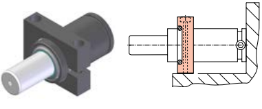 FSE50 CLAMP MOUNTS 50 MM Ø GAS SPRING