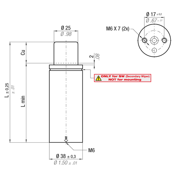 ML1000-015D 38MM  DIA X 15MM  STROKE