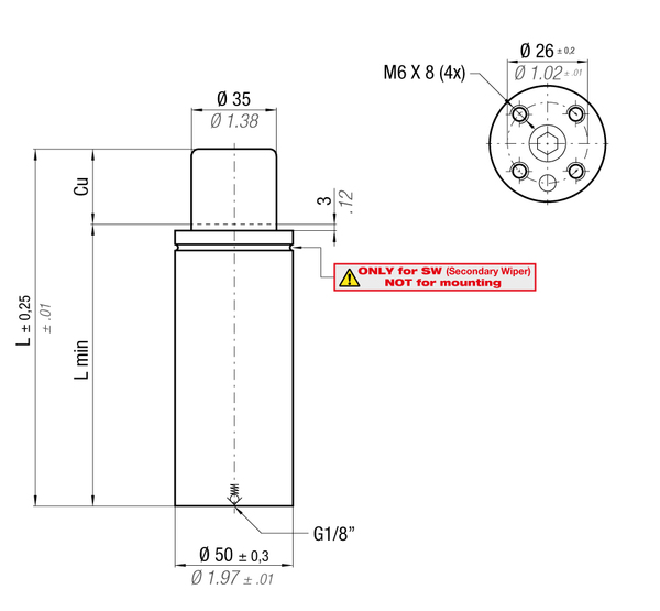 ML1800-038D 50MM  DIA X 38MM  STROKE