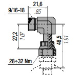 SN-A ORFS - 90 DEGREE OFFTAKE CONNECTION