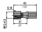 36P2401 STRAIGHT HOSE CONNECTION HY500