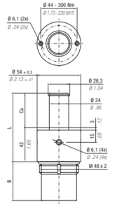 CB1000-050A 1000 DAN X 050 MANIFOLD CYLINDER