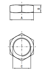 DI1-8 1 INCH X 8 JAM NUT