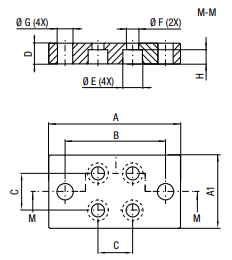 FBFA75 BOLT ON BASE MOUNT 75 MM Ø GAS SPRING