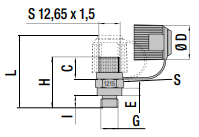 36RMTC02 G 1/8 FLEXFLOW PORT FITTING WITHOUT VALVE