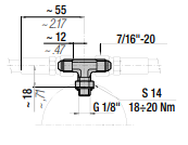 RTC-T G 1/8 JIC 37° TEE PORT ADAPTER