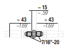 RTT-D G 1/8 JIC 37° STRAIGHT HOSE TO HOSE ADAPTER